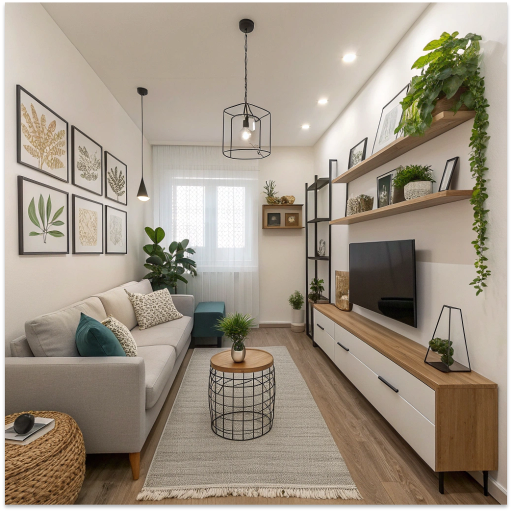Narrow Living Room 