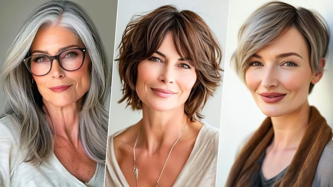 Flattering Hairstyles for Women Over 50 Face Shape & Hair Type Guide