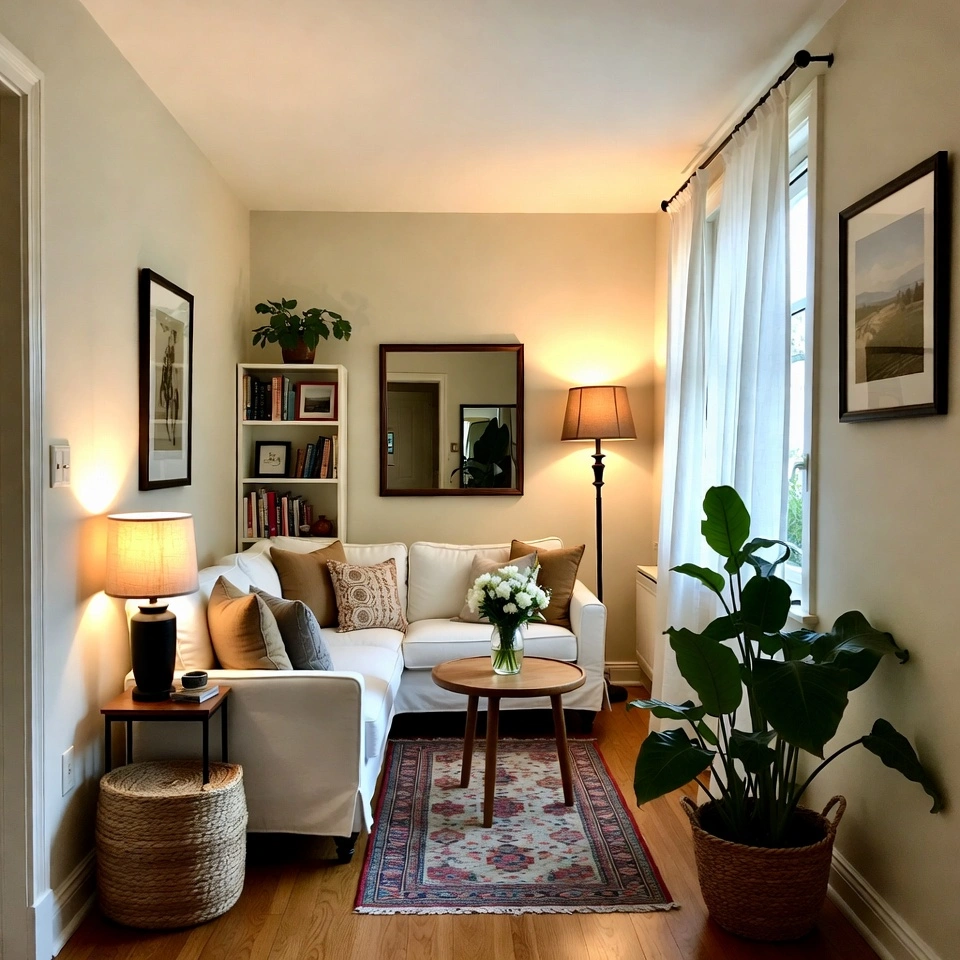 Narrow Living Room