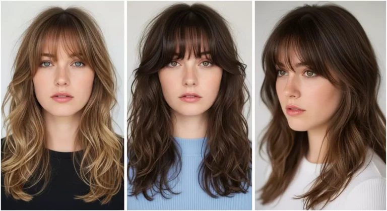 Discover Modern Wavy Hair Bangs Hairstyles That Suit Every Face Shape Beautifully