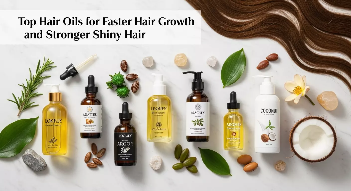 Top Hair Oils for Faster Hair Growth and Stronger Shiny Hair