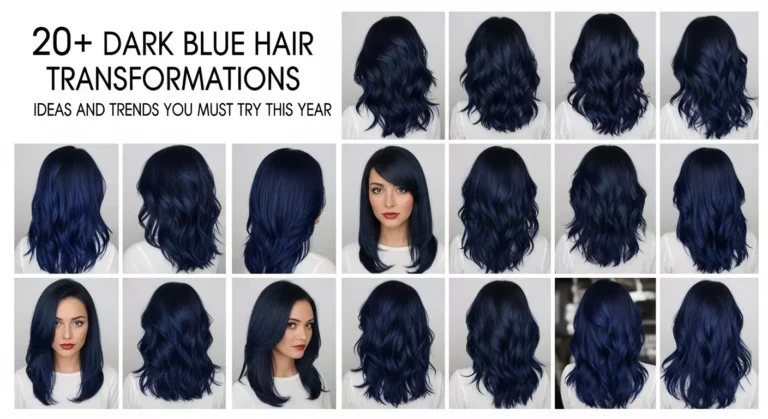 20+ Dark Blue Hair Transformations Ideas and Trends You Must Try This Year