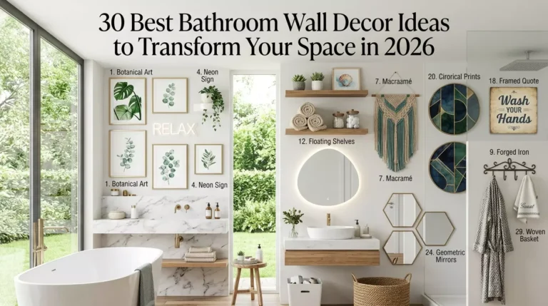 30 Best Bathroom Wall Decor Ideas to Transform Your Space in 2026