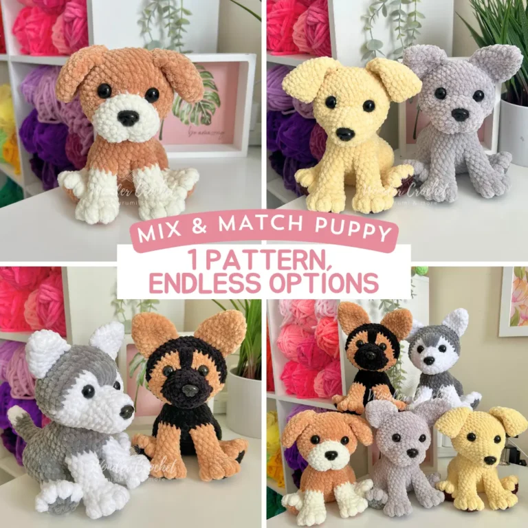 Top 20 Crochet Dog Tutorials for Beginners DIY Puppy Patterns