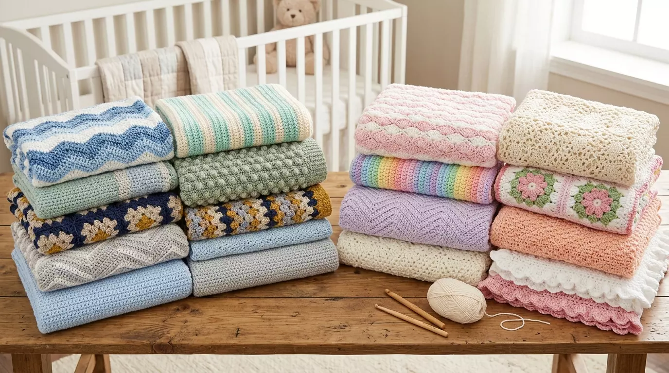 20+ Soft Handmade Crochet Baby Blanket Ideas for Baby Boy & Girl Nursery