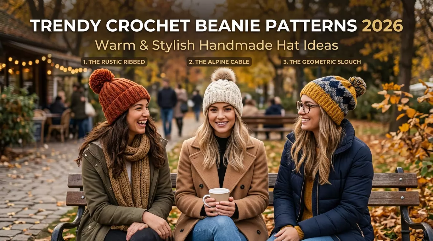 Trendy Crochet Beanie Patterns 2026 | Warm & Stylish Handmade Hat Ideas