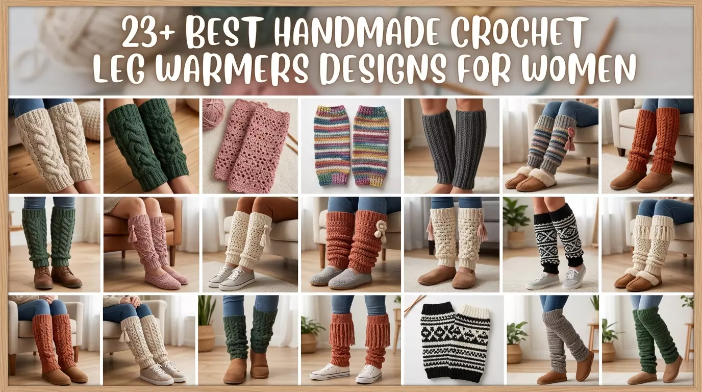 23+ Best Handmade Crochet Leg Warmers Designs for Women