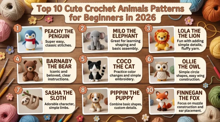 Top 10 Cute Crochet Animals Patterns for Beginners in 2026