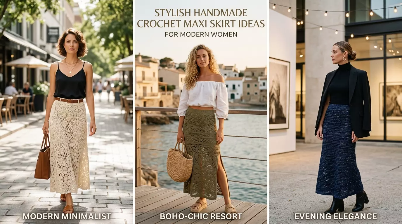 Stylish Handmade Crochet Maxi Skirt Ideas for Modern Women