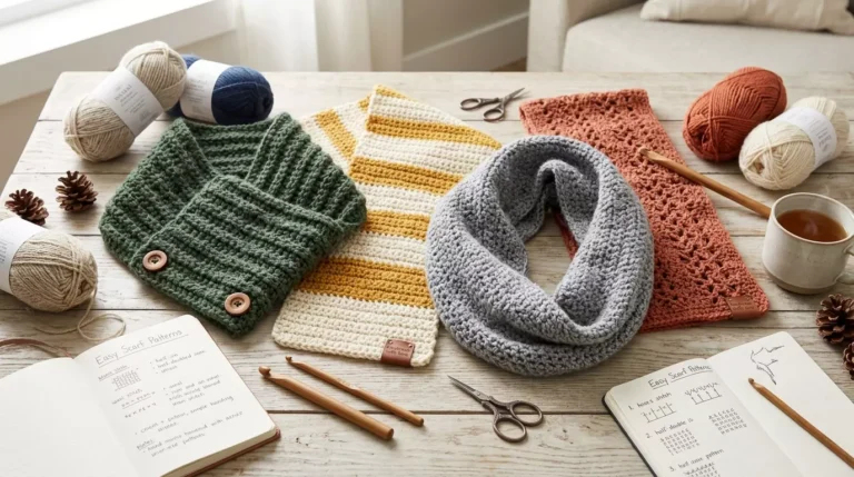 Easy Handmade Crochet Scarf Patterns Cozy & Fashionable Winter Styles