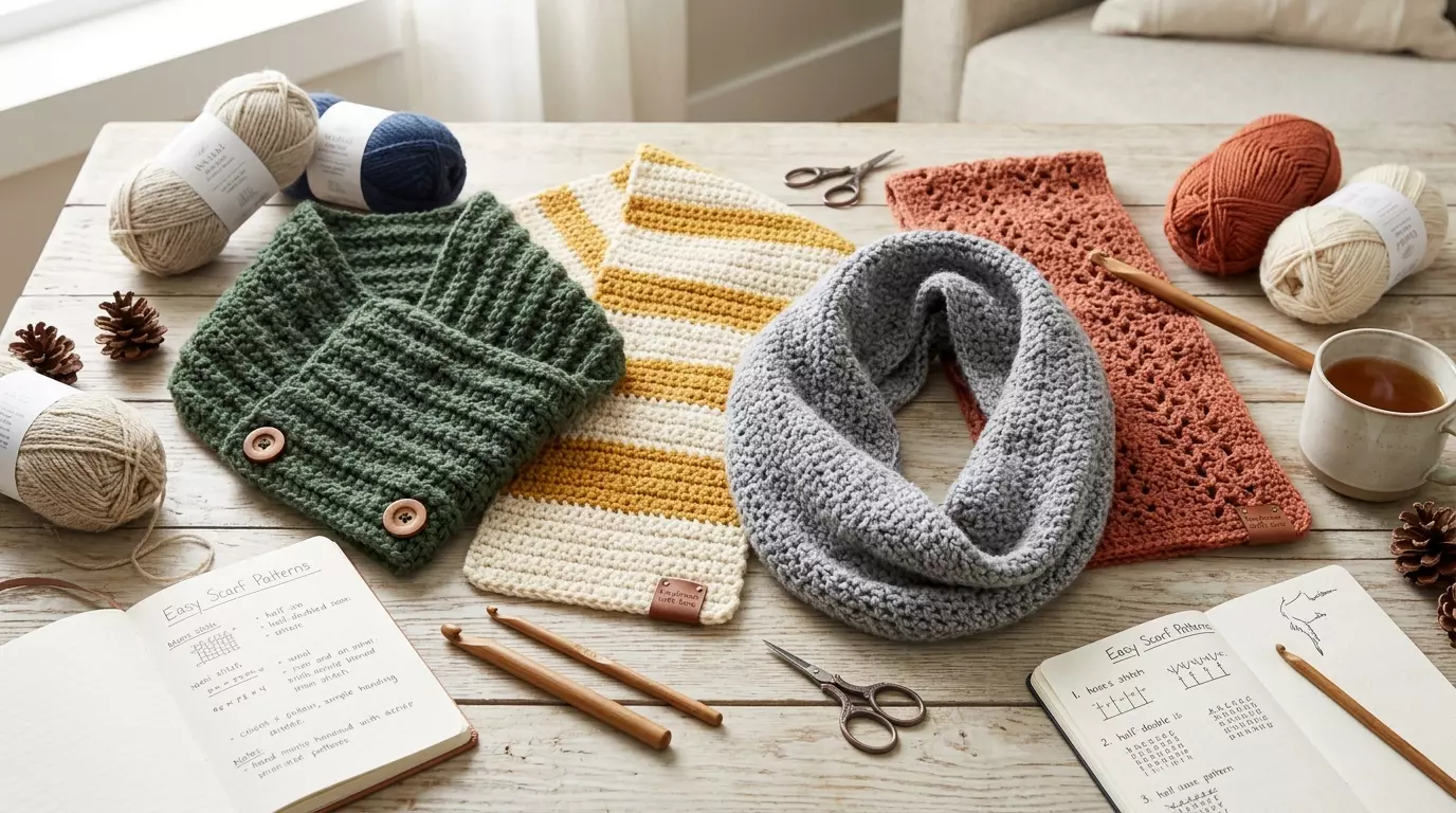 Easy Handmade Crochet Scarf Patterns Cozy & Fashionable Winter Styles