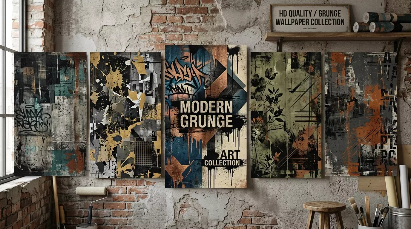 Modern Grunge Art Wallpaper Collection with HD Quality