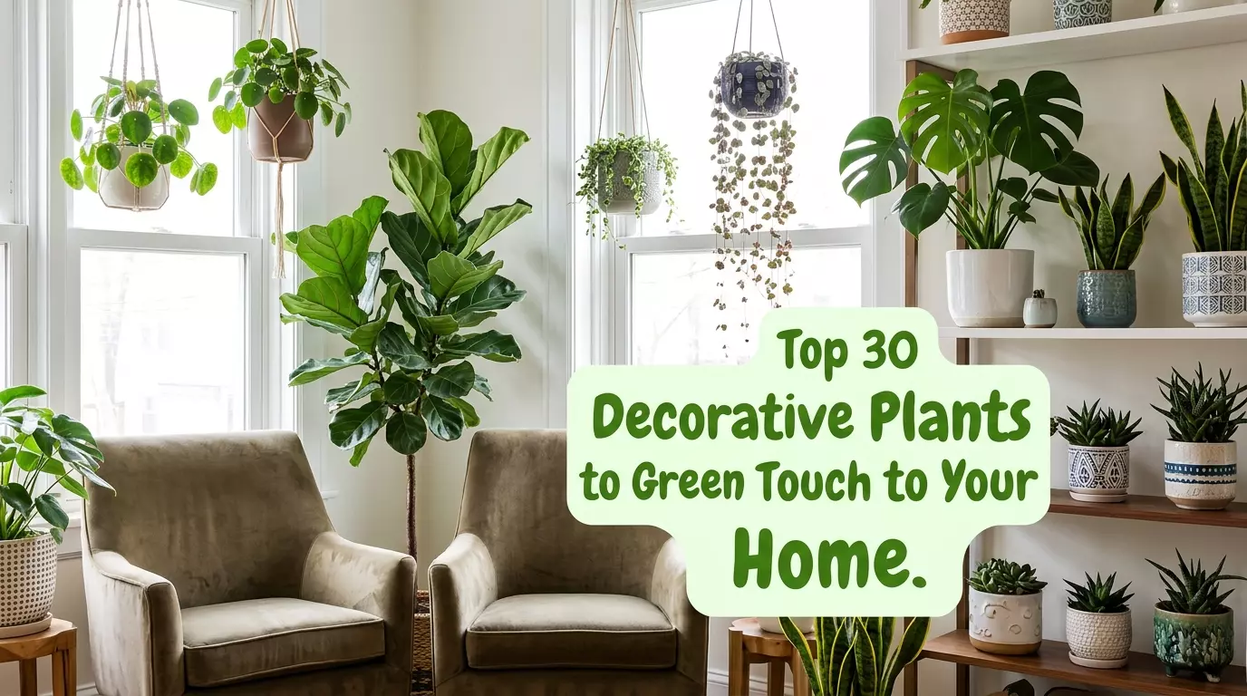 Top 30 Decorative Plants to Bring a Green Touch to Your Home