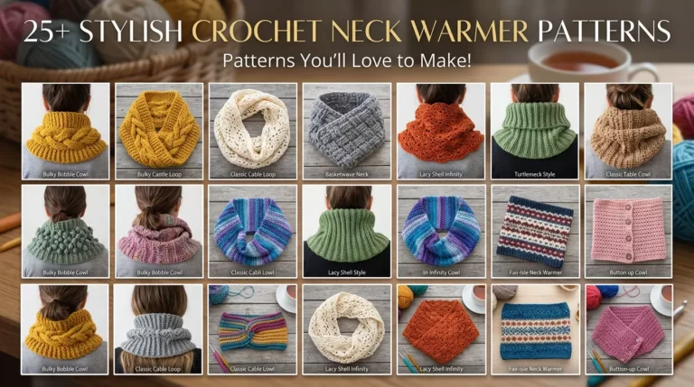 25+ Stylish Crochet Neck Warmer Patterns You’ll Love to Make