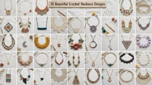 35 Beautiful Crochet Necklace Designs for a Handmade Fashion Look