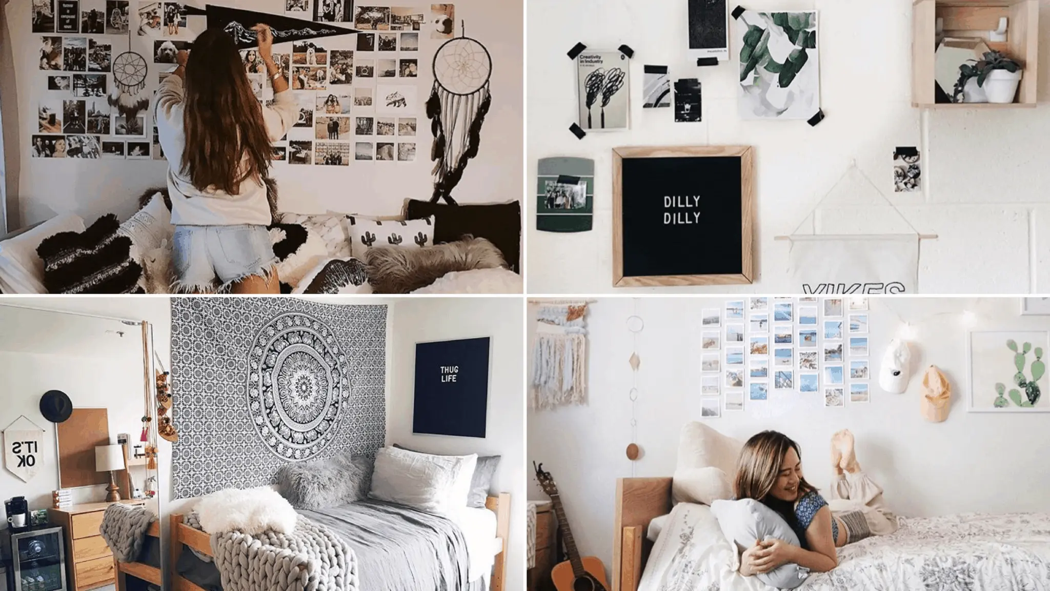 25+ Best Dorm Wall Art Designs for College Students Modern Minimal Room Styling