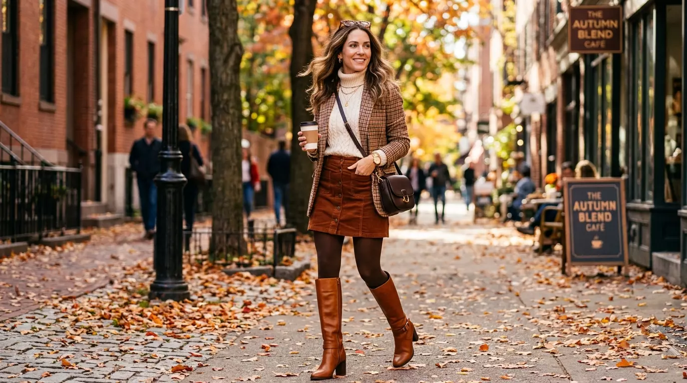 40 Chic Fall Outfit Brown Boots Looks You'll Love This Season