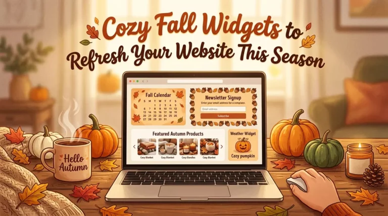 25 Cozy Fall Widgets to Refresh Your Website This Season