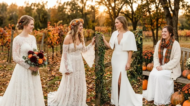 28 Beautiful Fall Wedding Dresses for Every Wedding Style and Budget