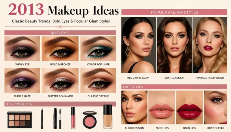 2013 Makeup Ideas: Classic Beauty Trends Bold Eyes & Popular Glam Styles