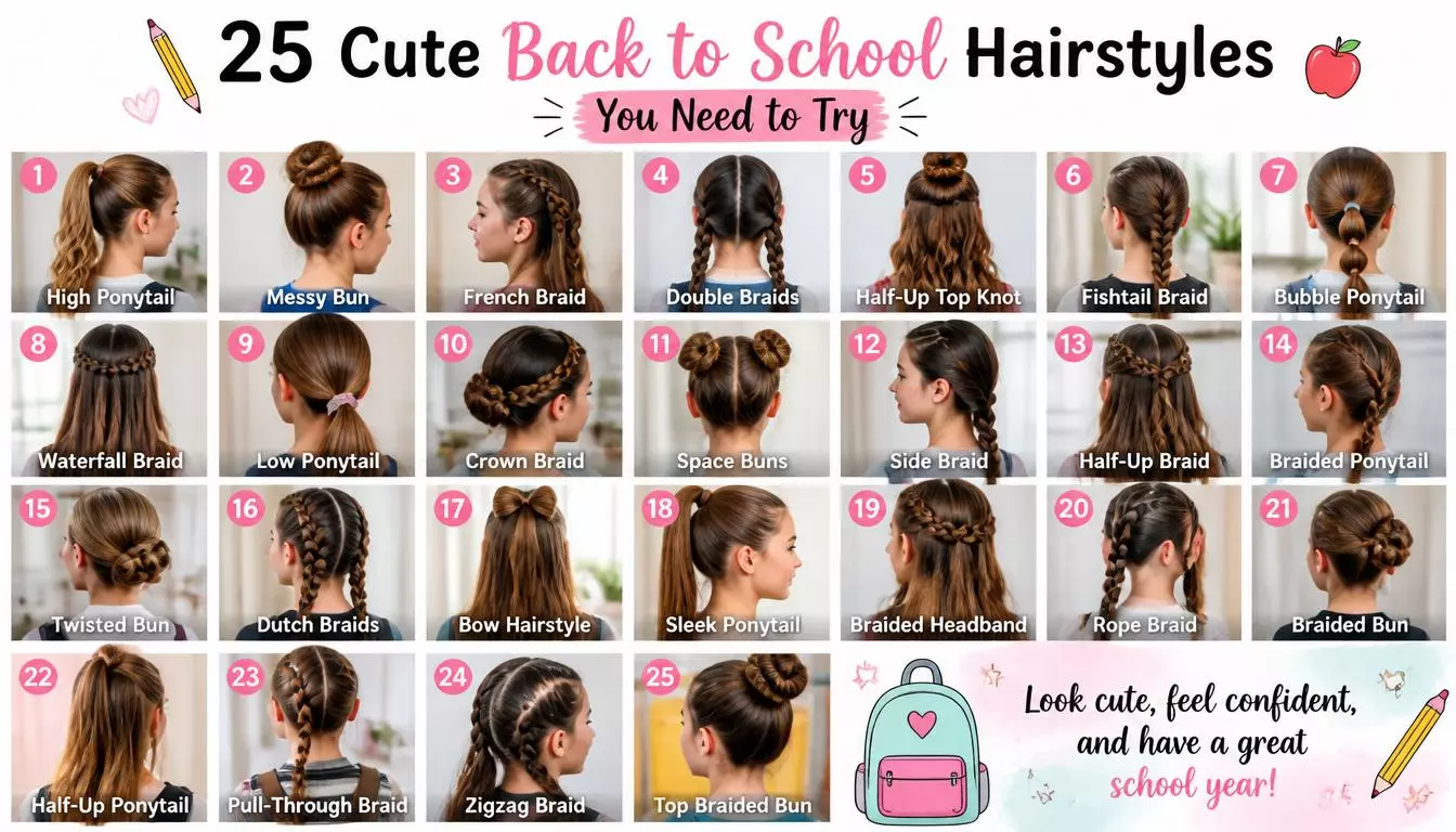 25 Cute Back to School Hairstyles You Need to Try