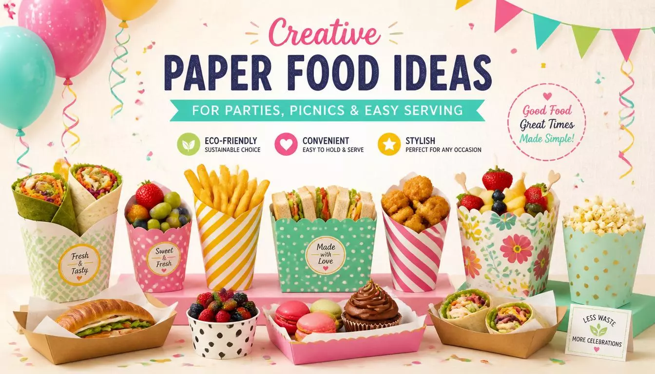 Top 20 Paper Food Ideas for Parties Picnics & Easy Serving