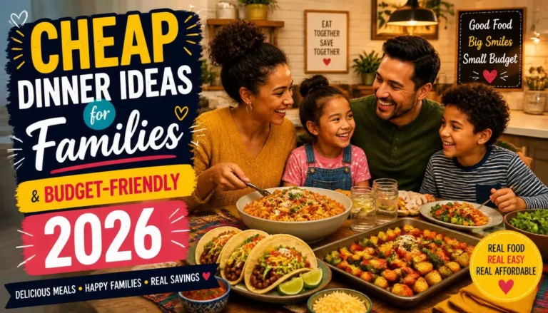 Top 25 Cheap Dinner Ideas for Families 2026: Easy Budget-Friendly Meals