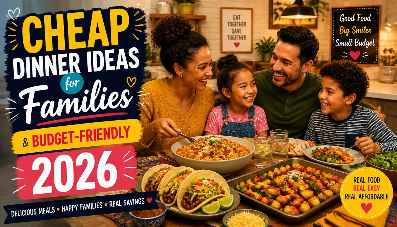 Top 25 Cheap Dinner Ideas for Families 2026: Easy Budget-Friendly Meals