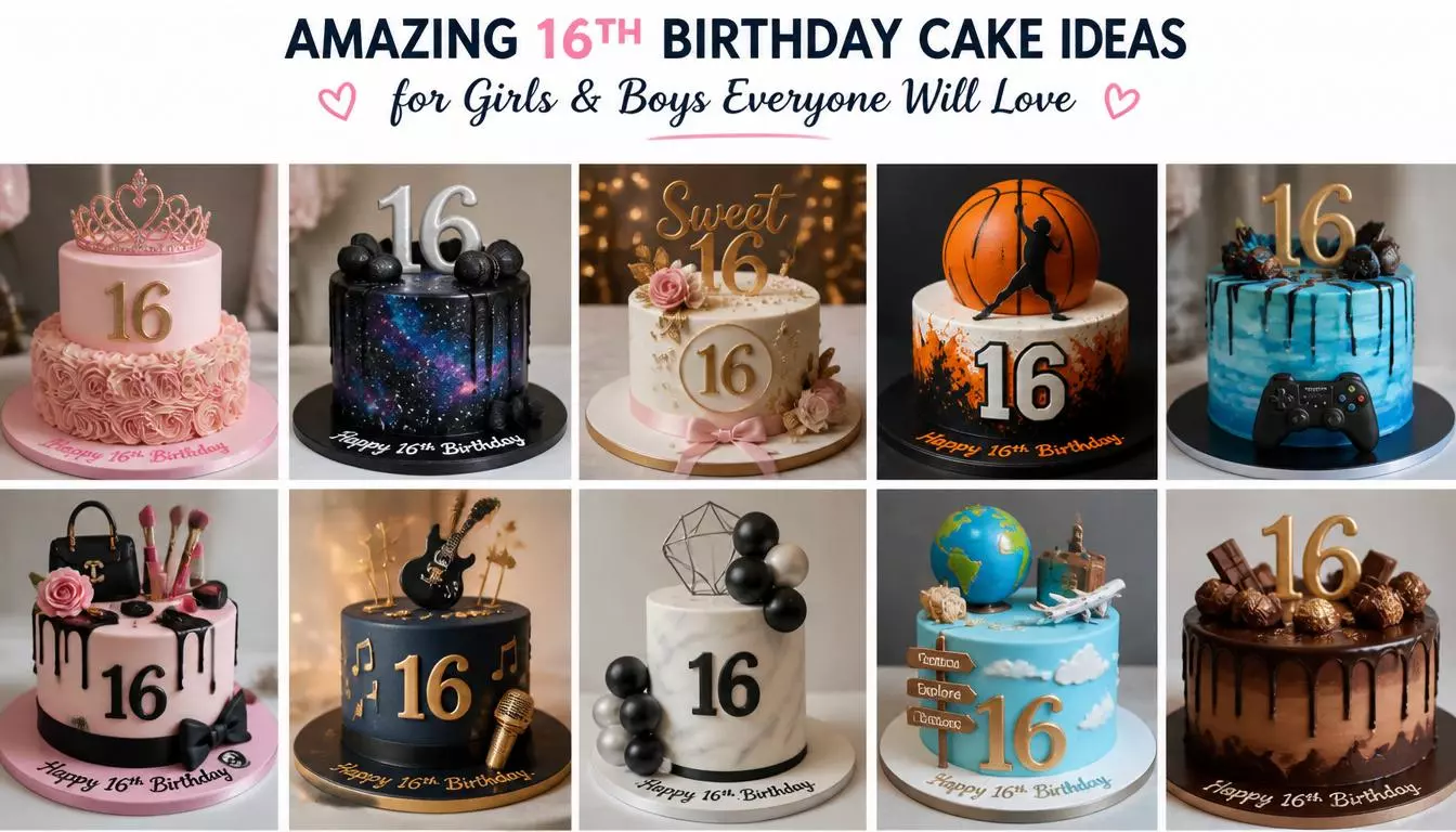 30 Amazing 16th Birthday Cake Ideas for Girls & Boys Everyone Will Love