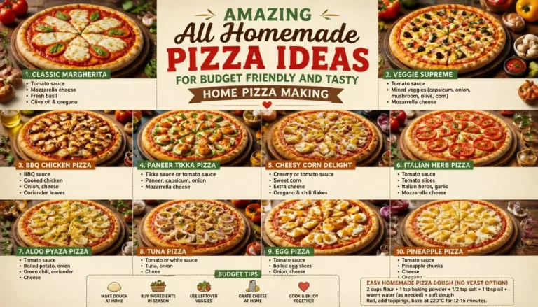 Top 30 Amazing All Homemade Pizza Ideas for Budget Friendly and Tasty Home Pizza Making 