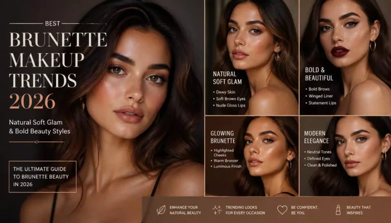 Best Brunette Makeup Trends 2026: Natural Soft Glam & Bold Beauty Styles