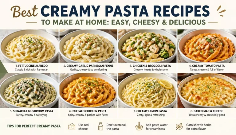 30 Best Creamy Pasta Recipes to Make at Home: Easy Cheesy & Delicious