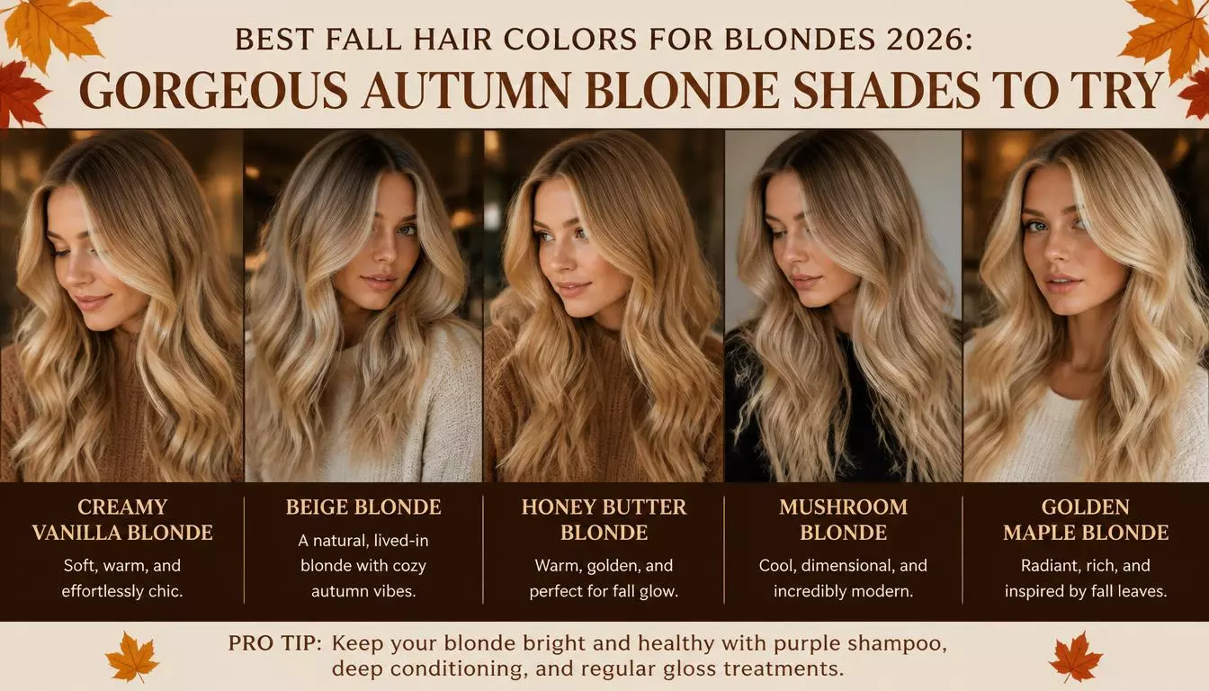 Best Fall Hair Colors for Blondes 2026: Gorgeous Autumn Blonde Shades to Try