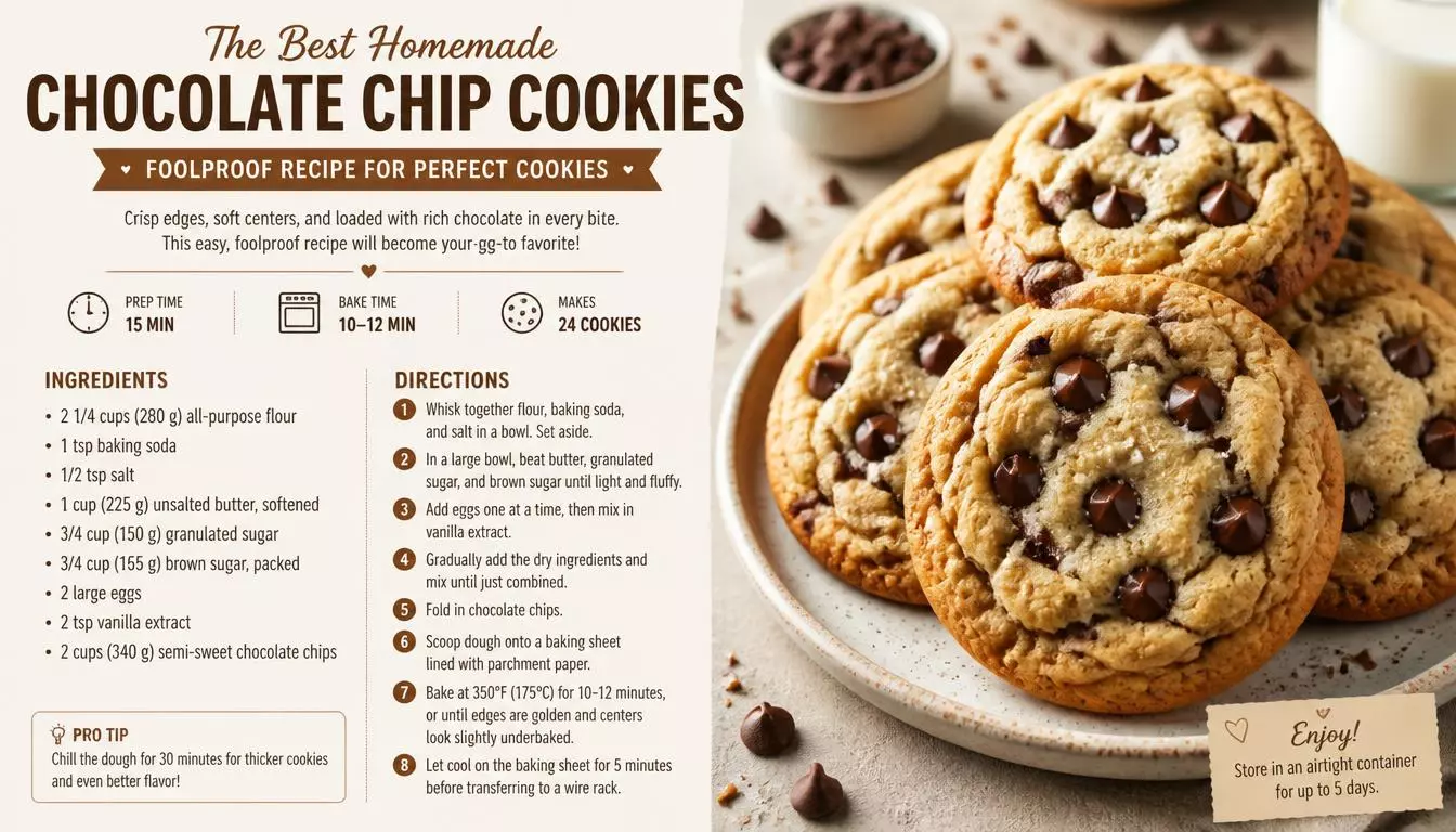 Best Homemade Chocolate Chip Cookies: Foolproof Recipe for Perfect Cookies