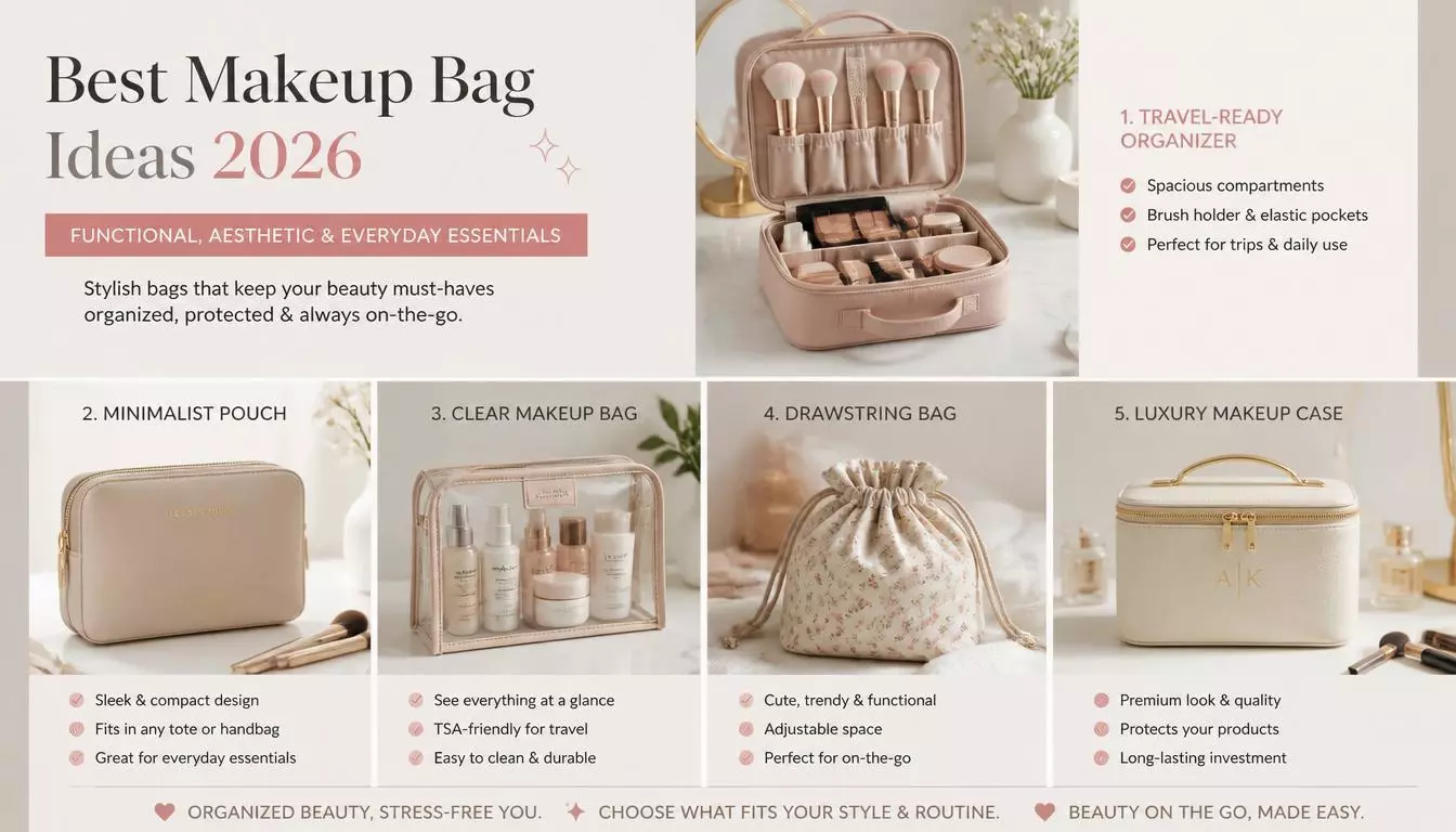 40+ Best Makeup Bag Ideas 2026: Functional Aesthetic & Everyday Essentials