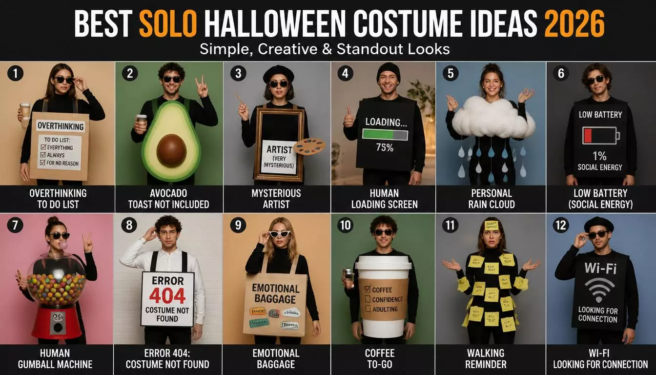 35 Best Solo Halloween Costume Ideas 2026: Simple Creative & Standout Looks