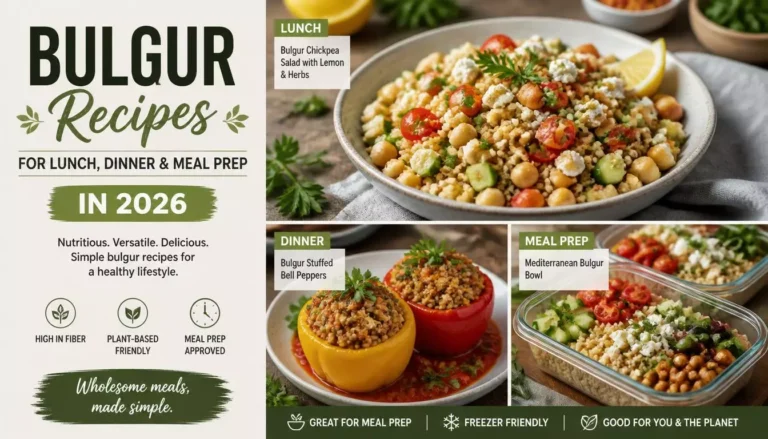 Best 7 Bulgur Recipes for Lunch Dinner & Meal Prep in 2026