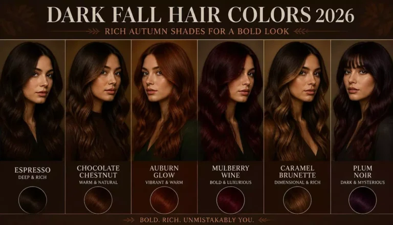 20+ Dark Fall Hair Colors 2026: Rich Autumn Shades for a Bold Look