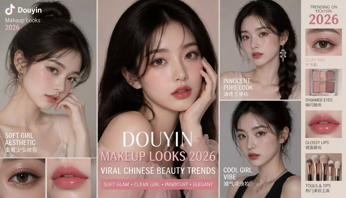 20+ Douyin Makeup Looks 2026: Viral Chinese Beauty Trends & Soft Glam Ideas