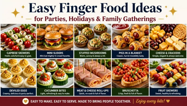 15 Easy Finger Food Ideas for Parties Holidays & Family Gatherings
