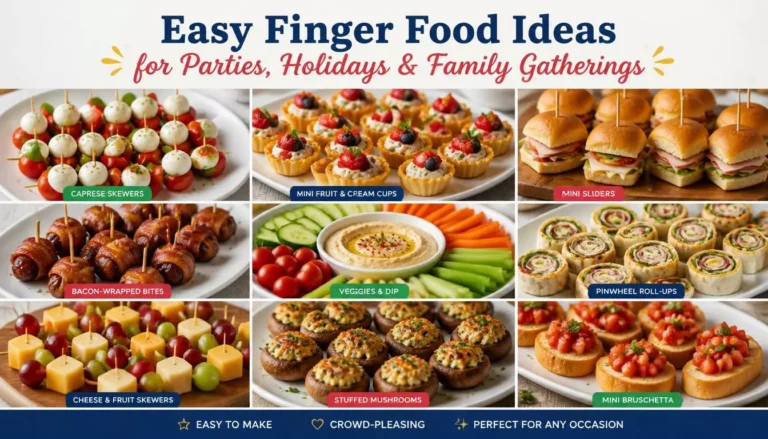 25+ Easy Finger Food Ideas for Parties Holidays & Family Gatherings