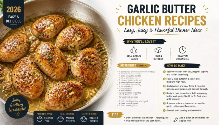 Top 5 Garlic Butter Chicken Recipes 2026: Easy Juicy & Flavorful Dinner Ideas