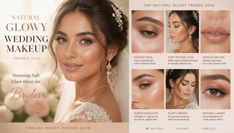 Natural Glowy Wedding Makeup Trends 2026: Stunning Soft Glam Ideas for Brides