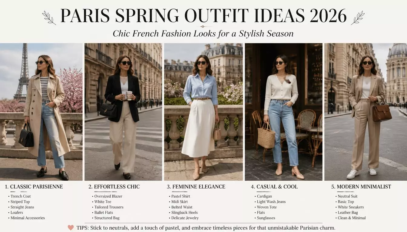 25+ Paris Spring Outfit Ideas 2026: Chic French Fashion Looks for a Stylish Season