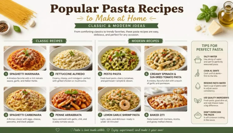 25 Popular Pasta Recipes to Make at Home: Classic & Modern Ideas