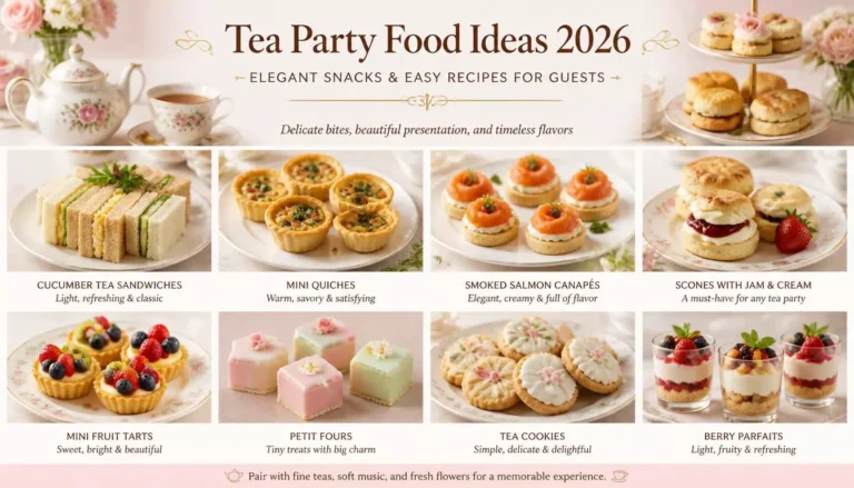 Top 15 Tea Party Food Ideas 2026: Elegant Snacks & Easy Recipes for Guests