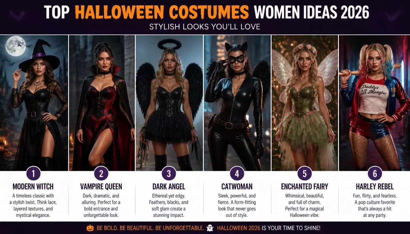 Top Halloween Costumes Women Ideas 2026: Stylish Looks You’ll Love