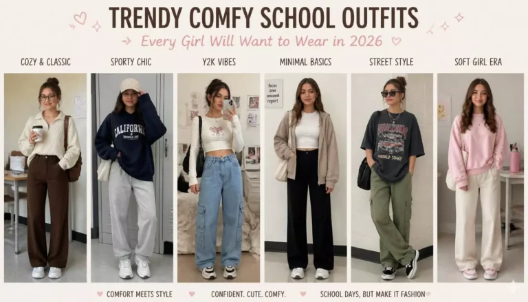 25 Trendy Comfy School Outfits Every Girl Will Want to Wear in 2026