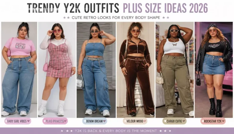 25+ Trendy Y2K Outfits Plus Size Ideas 2026: Cute Retro Looks for Every Body Shape