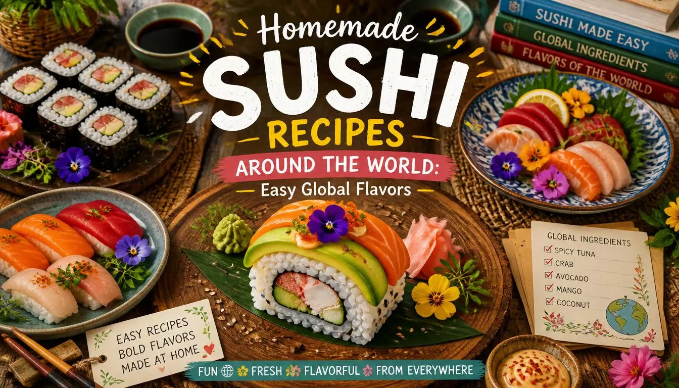 Top 10 Homemade Sushi Recipes Around the World: Easy Global Flavors
